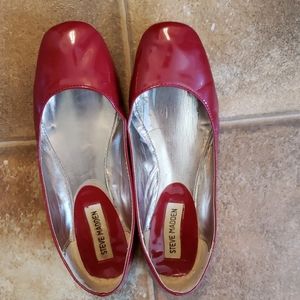 Red Steve Madden Flats